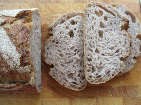 Sprouted grain bread