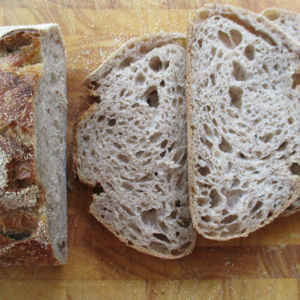 Sprouted grain bread